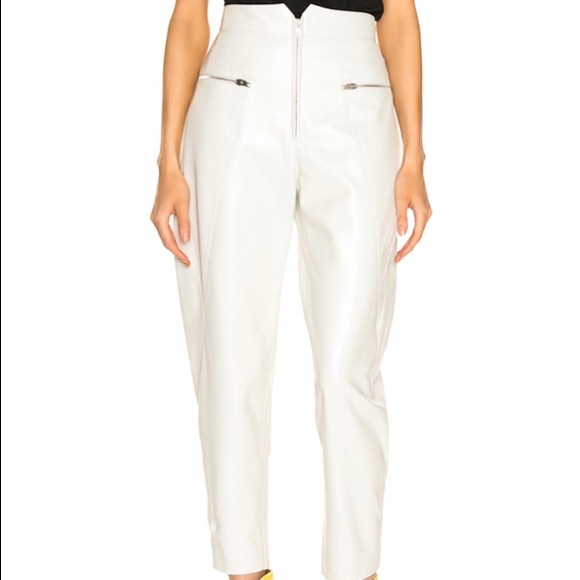Isabel Marant Pants - Isabel marant white leather pants